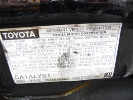 2005 TOYOTA RAV-4 BASE BLACK 2.4 AT 4WD Z20310